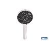 KIT DE DUCHA REDONDA CROMADO CON 3 FUNCIONES 125 X 280 MM