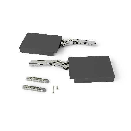 EMUCA COMPÁS PARA PUERTAS ELEVABLES ALTIUS LIFT, FUERZA 4000-9000 (EXTRA HIGH=XH), ACERO Y PLÁSTICO, GRIS ANTRACITA