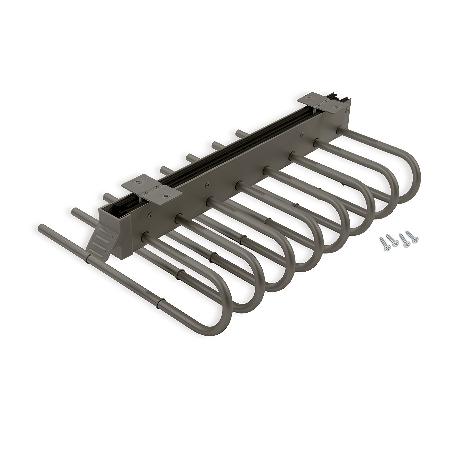 EMUCA PANTALONERO EXTRAÍBLE, DERECHA, ACERO Y PLÁSTICO, TITANIO