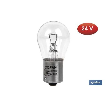 LÁMPARA COFAN 1 POLO P21W (BA15S) 24V VENTA UNITARIA