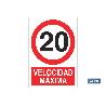 SEÑAL POLIESTIRENO 297X210MM. VELOCIDAD MÁXIMA
