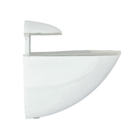 SOPORTE PELICANO REGULABLE PARA ESTANTE 1 / 35 MM. BLANCO  (1 PIEZA)