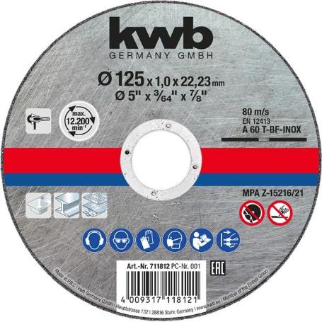 DISC CORTE INOX/METAL 115X1MM 49711811