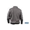 SUDADERA CUELLO CREMALLERA 280GMS/M GRIS-NEGRO T-XXXL