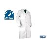 BATA BLANCA PALETTE 100% ALGODÓN T-XL