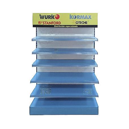 EXPOSITOR CON 6 BALDAS DE 200X120X40 CM