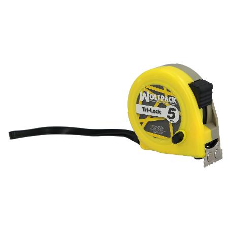 FLEXOMETRO MAGNÉTICO AMARILLO CON FRENO  5 METROS / 19 MM.