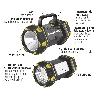 LINTERNA LED MULTIUSOS 3 EN 1 RECARGABLE 400 LUMENES
