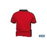 POLO HELA ELASTANO 210 G/M2 ROJO OSCURO-NEGRO TALLA S