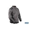 SUDADERA CUELLO CREMALLERA 280GMS/M GRIS-NEGRO T-XXL