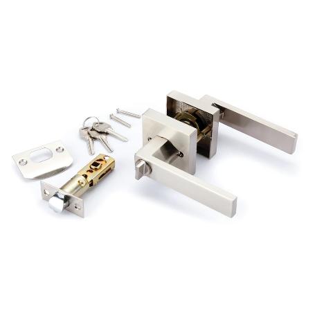 MANILLA JUEGO ROSETA CUADRADA 65X65 NIQUEL LLAVE-CONDENA 8003