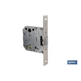 PICAPORTE EMBUTIR CUADRADO D47 E50 NIQUEL (P/MADERA)   CAJA 10 UNID.