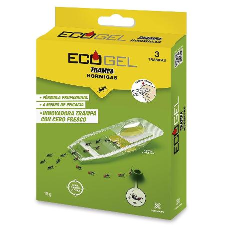 ECOGEL HORMIGAS TRAMPA HORMIGAS 15 GRAMOS (CAJA DE 3 UNIDADES)