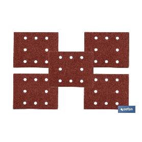 HOJA DE LIJADO LIJADORA ORBITAL 8 AGUJEROS 114 X 140 MM G 100   CAJA 5 UNID.