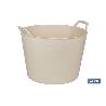 CAPAZO 42 L BEIGE  48.5 X 45 X 38 CM   CAJA 6 UNID.
