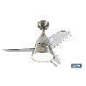 VENTILADOR DE TECHO DE ACERO CON LUZ LED 92 CM 55 W