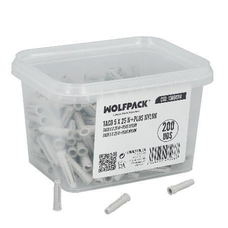 TACO 5 X 25 N+PLUS NYLON CAJA 200 UDS.