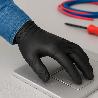 GUANTE DESECHABLE NITRILO NEGRO M 5,5 GMS. GRUESOS