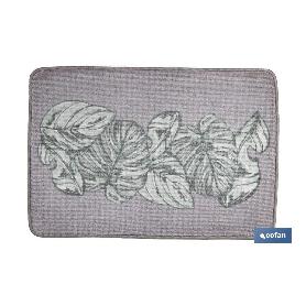 FELPUDO CON ESTAMPADO DIGITAL HOJAS GRANDES 50 X 70 CM