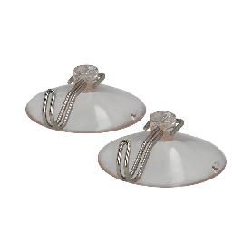 COLGADOR ORYX VENTOSA 50 MM. (BLISTER 2 UNIDADES)