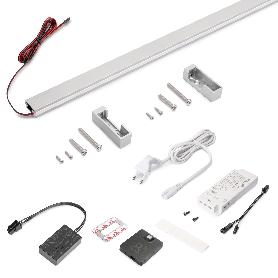 EMUCA KIT DE BARRA PARA ARMARIO LUXE, TIRA LED 4,5X8 NEONLYNX V, SENSOR DE MOVIMIENTO RF SMART Y CONVERTIDOR SMART 