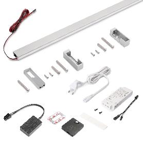 EMUCA KIT DE BARRA PARA ARMARIO LUXE, TIRA LED 4,5X8 NEONLYNX V, SENSOR DE MOVIMIENTO RF SMART Y CONVERTIDOR SMART 
