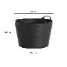 CAPAZO PLASTICO NEGRO NUMERO 42