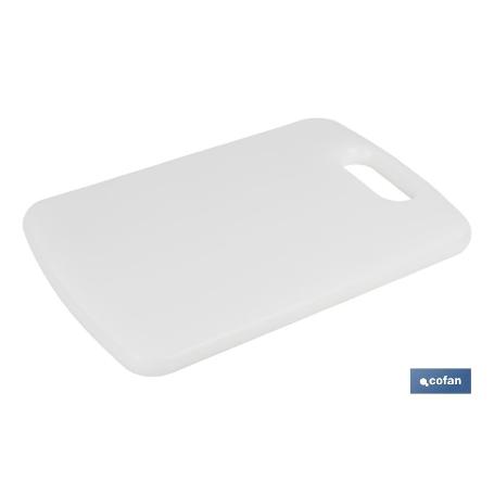 TABLA CORTE CON ASA BLANCO 30X20X1,5 CM. MODELO CHIPS