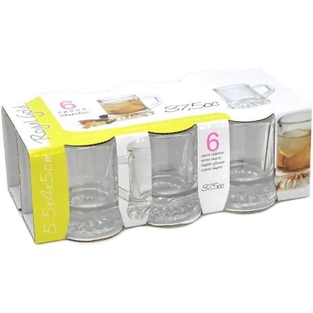 3,75 CLS VASO JARRA CHUPITO LICOR ROYAL GOLD - CAJA 6 UNIDADES