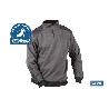 SUDADERA CUELLO CREMALLERA 280GMS/M GRIS-NEGRO T-XXL