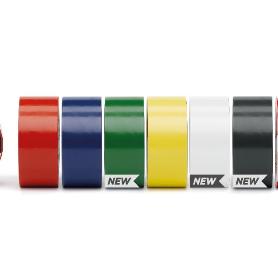 CINTA AMARILLO/NEGRO 50*33M PVC 650 MIARCO