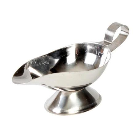 SALSERA ALADINO 300 ML. INOXIDABLE CON PEANA