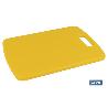 TABLA CORTE CON ASA AMARILLO 34X24X1.5CM MODELO CHIPS