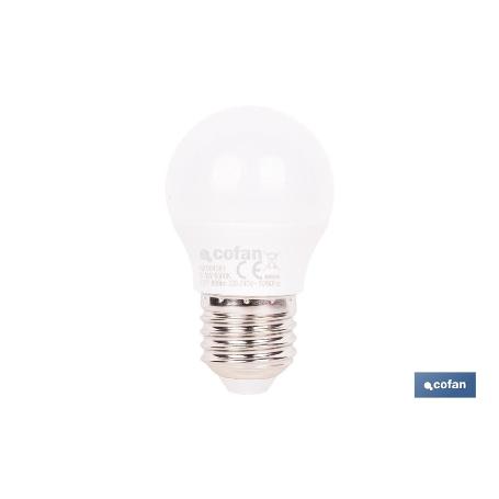 BOMBILLA LED ESFÉRICA E27 6.5 W 806 LM 6500 K