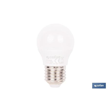 BOMBILLA LED ESFÉRICA E27 6.5 W 806 LM 3000 K