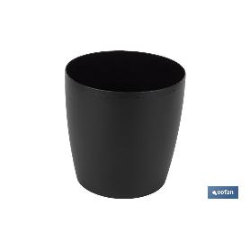MACETA CAMELIA DE COLOR NEGRO 18 X 17,8 CM VENTA UNITARIA