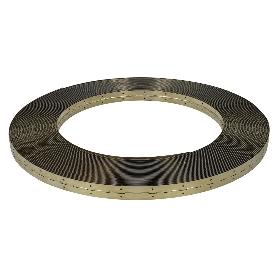 BISAGRA PIANO HIERRO LATONADO 32 MM.  ROLLO 50 METROS