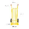 CARRETILLA ALMACEN / SACOS  CON PALA ABATIBLE RUEDAS NEUMÁTICAS LLANTAS DE PLÁSTICO
