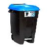 CONTENEDOR RESIDUOS CON PEDAL 100L. DISPONIBLE EN VARIOS ACABADOS. ACABADO AZUL
