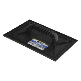 TALOCHA PLASTICO 34X23 CM. MANGO REDONDO NEGRO CON ALVEOLOS