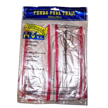 HOGAR BLISTER FUNDA TRANSPARENTE TRAJE   322