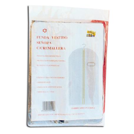HOGAR BLISTER FUNDA TRANSPARENTE VESTIDO   323