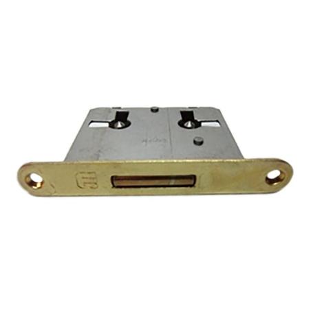 CERRADURA EMBUTIR TEO SIN LLAVES E25 LATONADA (CAJA 20)