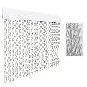 CORTINA PUERTA CORDON ESPIRAL TAMBRE 90 X 210 BLANCO-TRAN 20206D