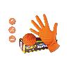 GUANTE SIFER NITRILO 9,5GR 8M DIAMANTADO NARANJA-LION C-50U T-S