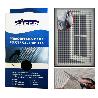 SIFER TELA-MALLA MOSQUITERA FIBRA+VELCRO ADHESIVO NEGR 130X150CM