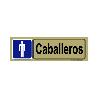 BAJA PLACA ADH.CABALLEROS PVC 53X165MM 4521 BL