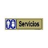 PLACA ADH.SERVICIOS PVC 53X165MM 4511 BL FINSTOCK