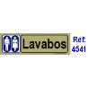 PLACA ADH.LAVABOS   PVC 53X165MM 4541 BL FINSTOCK