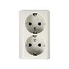 SIMON DOBLE BASE  SUPERFICIE BLANCO SCHUKO 16 A MS540306